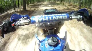 YZ250 Top speed run at Croom [upl. by Haiacim]