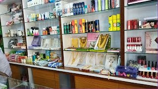 Cosmetic shop design amp price path 3  Small shop decoration ideas  Shop furniture [upl. by Noakes]