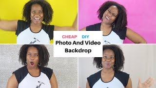 Cheap and Easy DIY Video and Photo Backdrop  Under 15 2018 [upl. by Norb733]