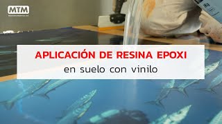 Cómo aplicar resina epoxi en suelo con vinilo  TIXOL EPOXI 3D paso a paso [upl. by Erl]