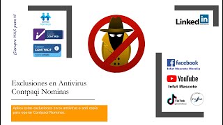 Exclusiones Antivirus para Contpaqi Nominas [upl. by Suoivatnod]