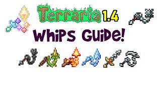 Terraria 14 Summoner Whips Guide Whip Weapon All Whips Tier List [upl. by Tomas]