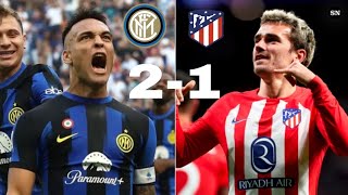 Inter Milan vs Atletico Madrid 21  UCL All Goals amp Highlights  2024 [upl. by Mcneely]