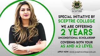 Offering Unconditional Scholarship  A Level  Admission Open  20212022  Sceptre College [upl. by Tychonn]