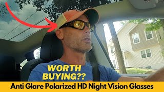 Anti Glare Polarized HD Night Vision Glasses for Men Women  Fit Over Sunglasses  Worth Buying [upl. by Ettelorahc694]