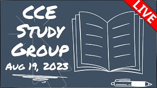 CCE Study Group Livestream  Aug 19 2023  Generally Practicing  RACGP 20232 CCE LS1 [upl. by Ecylahs]