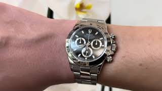 Montre Rolex Daytona Ref 116520 en acier de 2014 Full Set révision Rolex 2021 [upl. by Wickham]