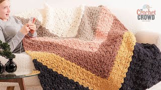 Giant Chevron C2C Corner to Corner Blanket [upl. by Keyek]