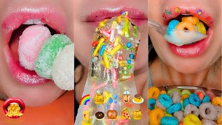 Satisfying ASMR Eating MULTICOLOURED FOOD 🌈 Compilation Mukbang 먹방 [upl. by Sherrard]