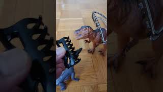 Notosaurus Vs Trex 🦖 i had enough shortvideo jurassicworld evolution [upl. by Eittap]