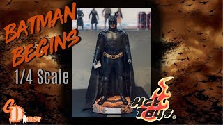 HOT TOYS 14 SCALE BATMAN BEGINS FIGURE  FINALLY IN MY COLLECTION [upl. by Yliram]