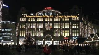 Weihnachtsmarkt Erfurt 2015 13  Kaufhaus quotAnger 1quot [upl. by Celle]