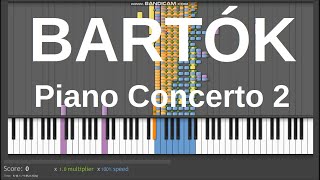 Bartók  Piano Concerto 2 MIDI [upl. by Ohs702]