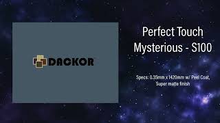 DACKOR  Perfect Touch Mysterious  Color Spotlight [upl. by Lirrad]