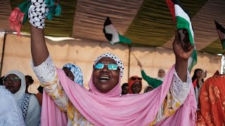 Senegal people demonstrated in support of Palestinians [upl. by Henrieta449]