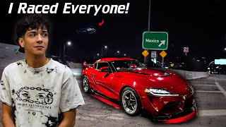 I Took My BIG TURBO Supra STREET RACING [upl. by Enetsirhc]