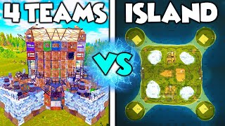 4 Teams BATTLE to CONQUER my ISLAND  Rust Island [upl. by Tris]