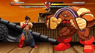 JIN KAZAMA vs JUGGERNAUT  High level awesome fight❗🔥 [upl. by Ehcsrop908]