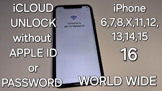 iCloud Unlock iPhone 678X111213141516 without Apple ID or Password World Wide [upl. by Shanney]