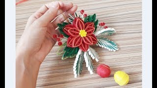 DIY Paper Quilling Christmas Decoration Easy amp Simple Christmas design 25 [upl. by Aciraj]