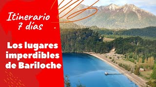 🔴 ¿QUÉ HACER EN BARILOCHE EN 7 DÍAS  Itinerario y guía de viaje de Bariloche Argentina [upl. by Ferde167]