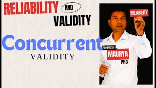 Reliability and Validity in Research Concurrent Validity [upl. by Adnowal]