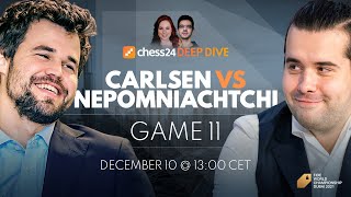 Carlsen  Nepomniachtchi  Game 11  World Chess Championship  Judit Polgar amp Anish Giri [upl. by Elvis]