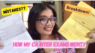 How my ca intermediate exams went  Exam experience  Life update  CA aspirant [upl. by Yarg527]