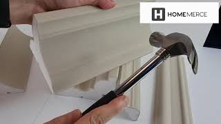 Putting Plaster Coated Coving to the Test Unveiling its Durability with a Hammer Challenge [upl. by Noryd757]