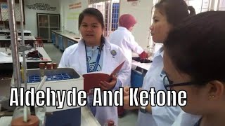 KML Chemistry Lab Exp 4 Aldehyde and Ketone  1YT3 1819 [upl. by Lorena]