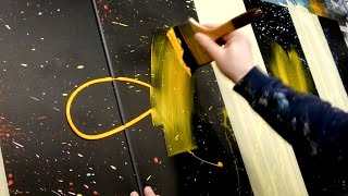 Acrylic Painting  Abstract Art Demonstration  Aeolus [upl. by Gazo]