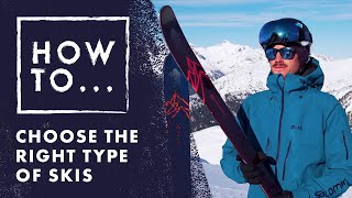 How to choose the right type of skis  Salomon HowTo [upl. by Otnas853]