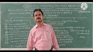 Exempted Incomes  Tax Free Incomes in India Part 1 By  Dr Ranjan Kumar Bhattacharya [upl. by Standice298]