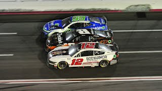 Ryan Blaney Kyle Busch React To Epic ThreeWide Atlanta Finish [upl. by Snashall161]