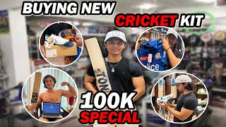 100K SUBSCRIBERS HOGAYE 😍  84000 Ka Bat Buying New Cricket Kit  Indoor Net Practice [upl. by Theta]