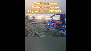 Testing Enduro Course yz250x enduro [upl. by Nosinned674]