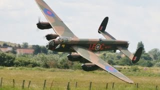 GIANT 16 SCALE RC AVRO LANCASTER 17ft SPAN  MWM WARBIRDS MODEL AIRCRAFT SHOW BARTONS POINT  2012 [upl. by Idham]