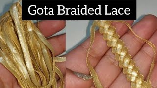 Lace Making How to Make Lace with Gota easy methodsewing lacemaking gotapattigota lace Making [upl. by Nawed]