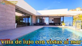 Villa de lujo en España con vistas al mar y piscina Infinity propiedad en Benitachell [upl. by Enihpled]