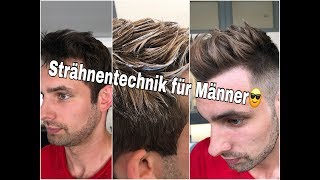 Haare färben  Strähnentechnik für Männer  Cenkinz HairLounge [upl. by Aioj]