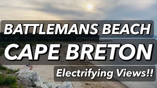 BATTLEMANS BEACH  POINT ACONI  CAPE BRETON ISLAND  Electrifying Views [upl. by Willet]