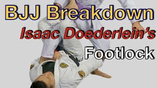 Isaac Footlock from De La Riva  How to Entry to amp Finish  BJJ Breakdown [upl. by Nawud]