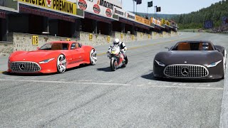 MotoGP 20 Honda RC213V vs MercedesAMG Vision GT at Old Spa [upl. by Oidiple844]