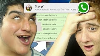 EKİPTEN AYRILIYORUM YAZDI   1 DK WHATSAPP ELE GEÇİRME CHALLENGE [upl. by Madelle380]