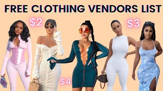 FREE WHOLESALE CLOTHING VENDORS LIST  START YOUR OWN ONLINE BUSINESS [upl. by Reba]