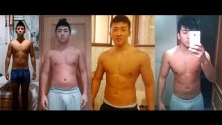 Body Transformation · BULKING  Skinny to muscled in 3 months [upl. by Anoirb]