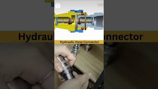 Hydraulic Hose connector engineering design  3dmodel cad ElectricEnginir567 [upl. by Eitsim667]