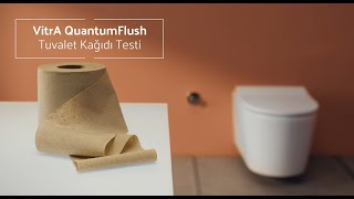 VitrA QuantumFlush  Tuvalet kağıdı testi [upl. by Eyahs517]