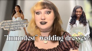 Immodest wedding dresses need to go  Thatcatholicgirl TikTok drama [upl. by Tower]