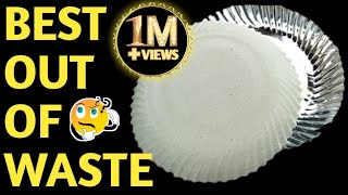 Best out of waste paper plates crafts  Easy paper plate crafts  disposable plate Crafts [upl. by Unhsiv]